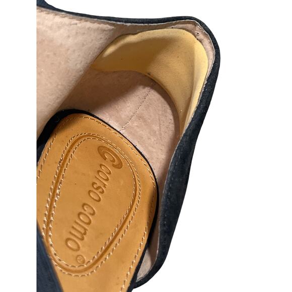 Corso Como Denice Suede Closed Toe Heels Size 8.5 in Black - Picture 11 of 12